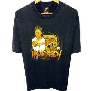 Vintage WWE Roddy Piper Hot Rod Piper’s Pit Black T Shirt Size XL Pro Wrestling